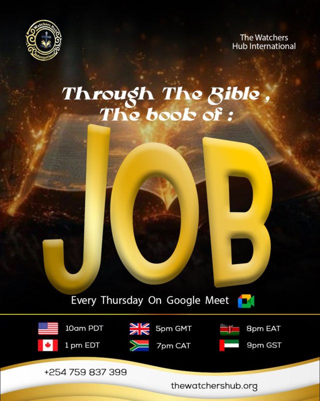 Thursday Bible Study: The book of Job Series